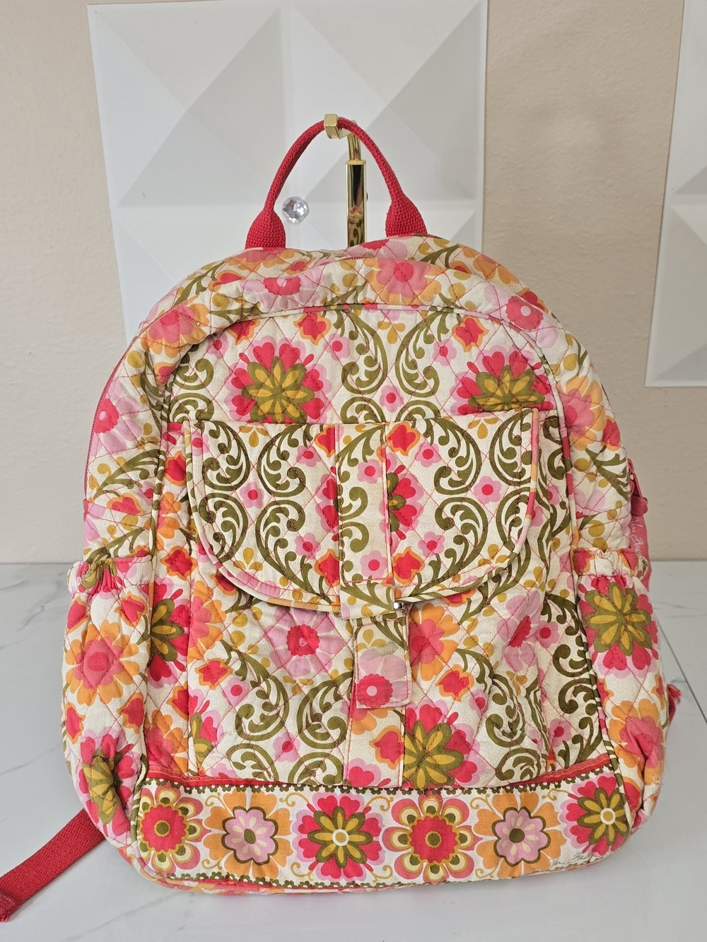 Vera Bradley Rehab Bundle Backpack & Crossbody Purse Set | Quilted Floral Bags - Picture 2 of 5
